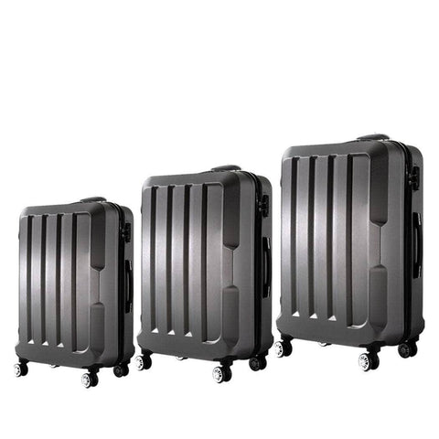 20"24"28" 3PC Luggage Sets Dark Grey