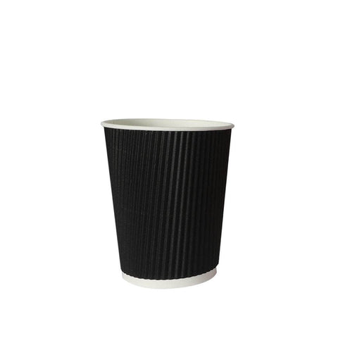 200 Pcs 8oz Disposable Takeaway Coffee Black