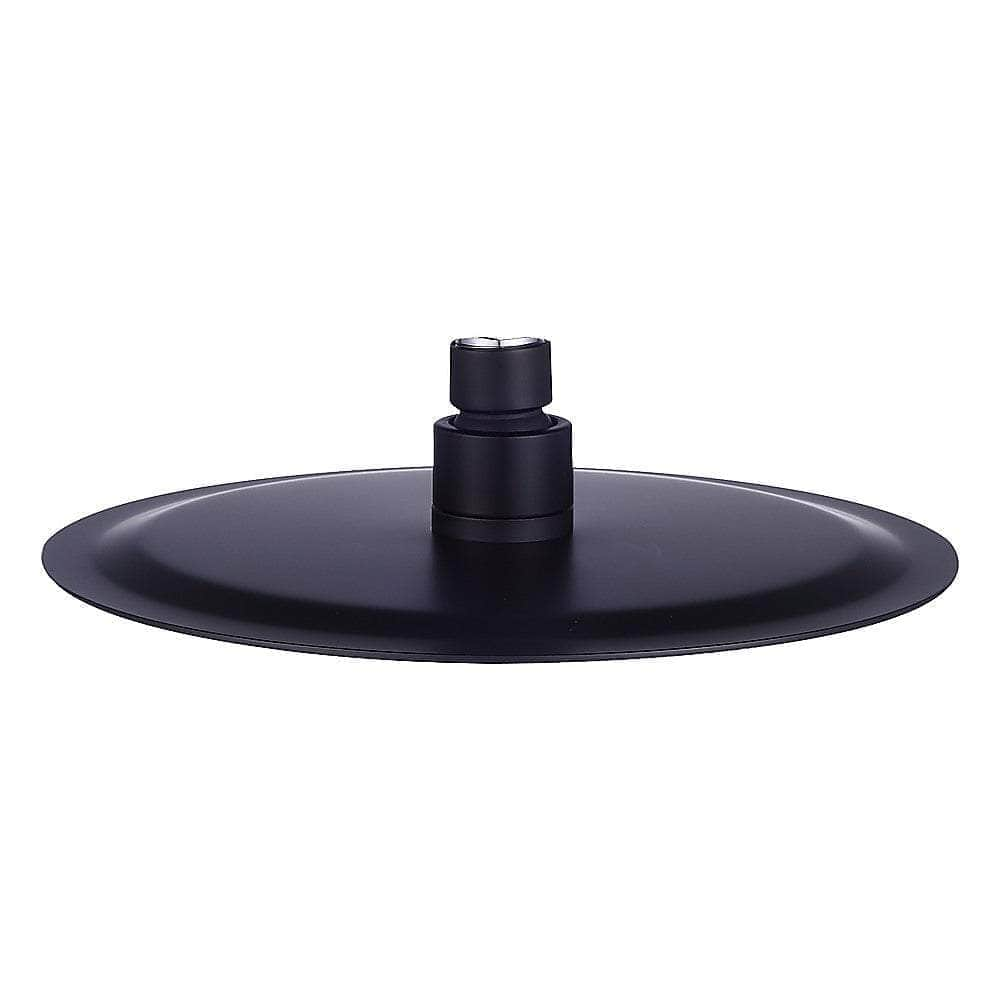 200Mm Shower Head Round 304Ss Electroplated Matte Black Finish