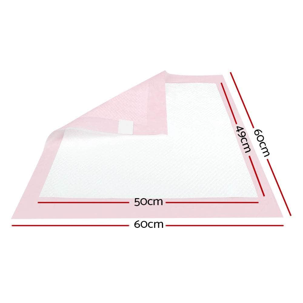 200Pcs Super Absorbent Pink Pet Training Pads 60X60Cm