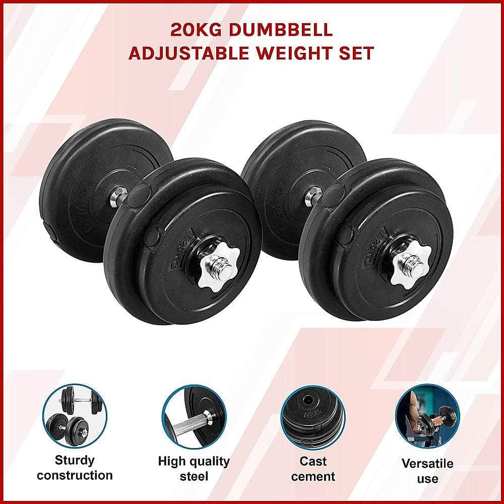 20Kg Dumbbell Adjustable Weight Set