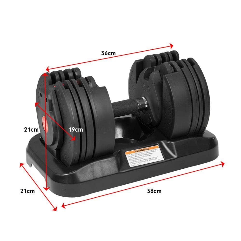 20kg Home Gym Adjustable Dumbbell