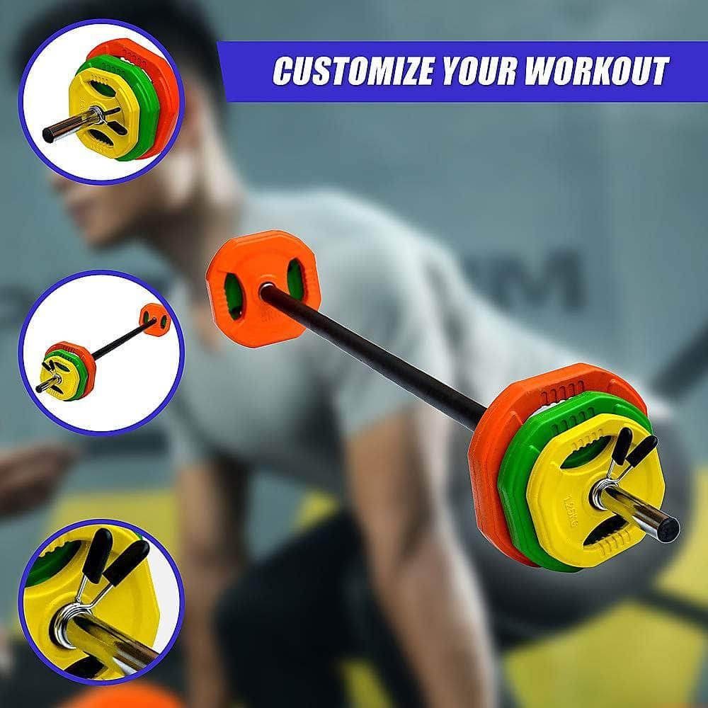 20Kg Standard Rubber Coloured Barbell