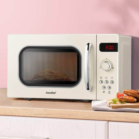 20L Microwave Oven 800W Cream