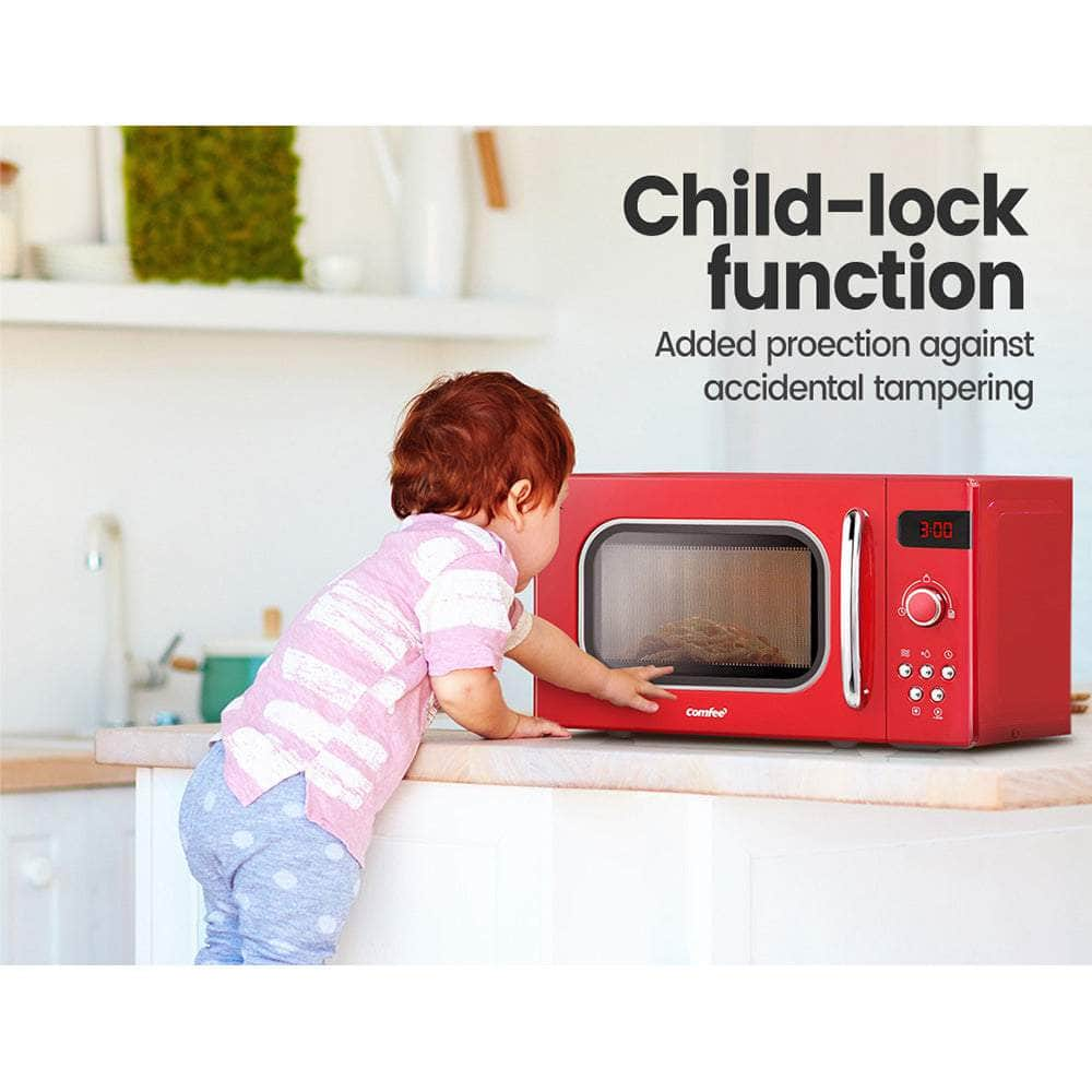 20L Microwave Oven 800W Red