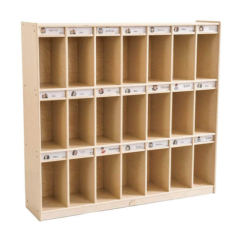 21 Cubbies Bag Locker Storage Cabinet