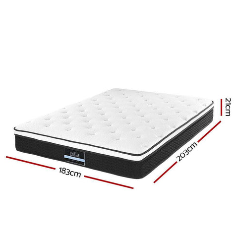 21cm Mattress Euro Top King