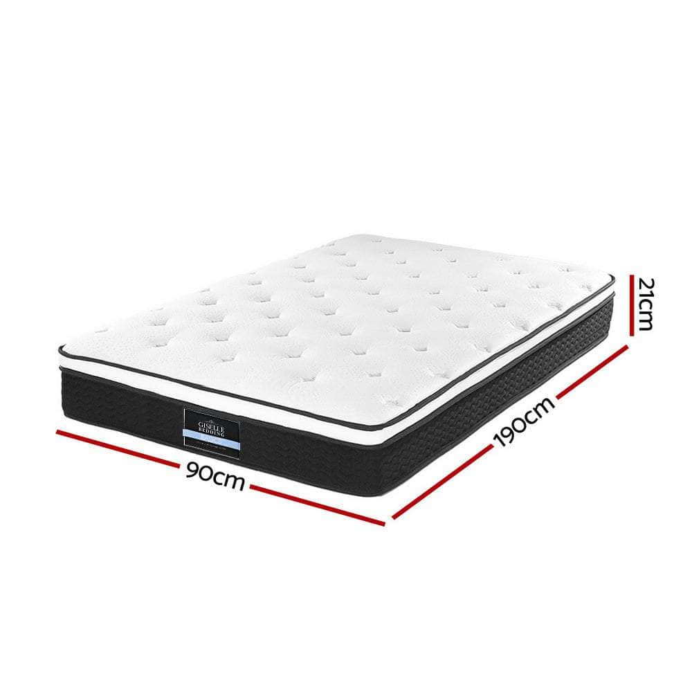 21cm Mattress Euro Top Single