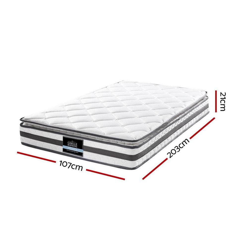 21cm Mattress Pillow Top King Single