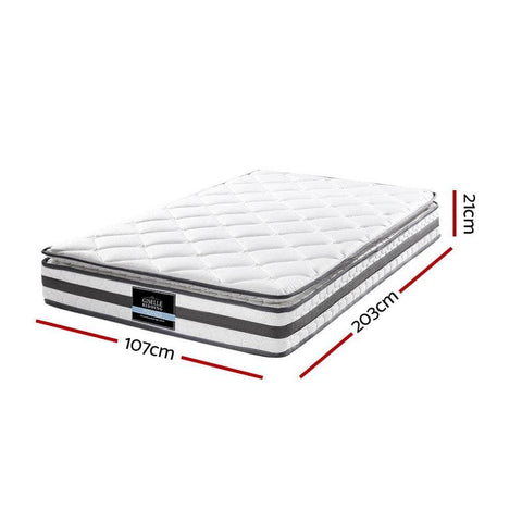 21cm Mattress Pillow Top King Single