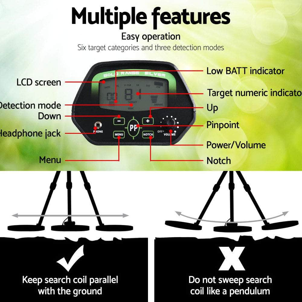 220Mm Deep Waterproof Pinpointer Metal Detector