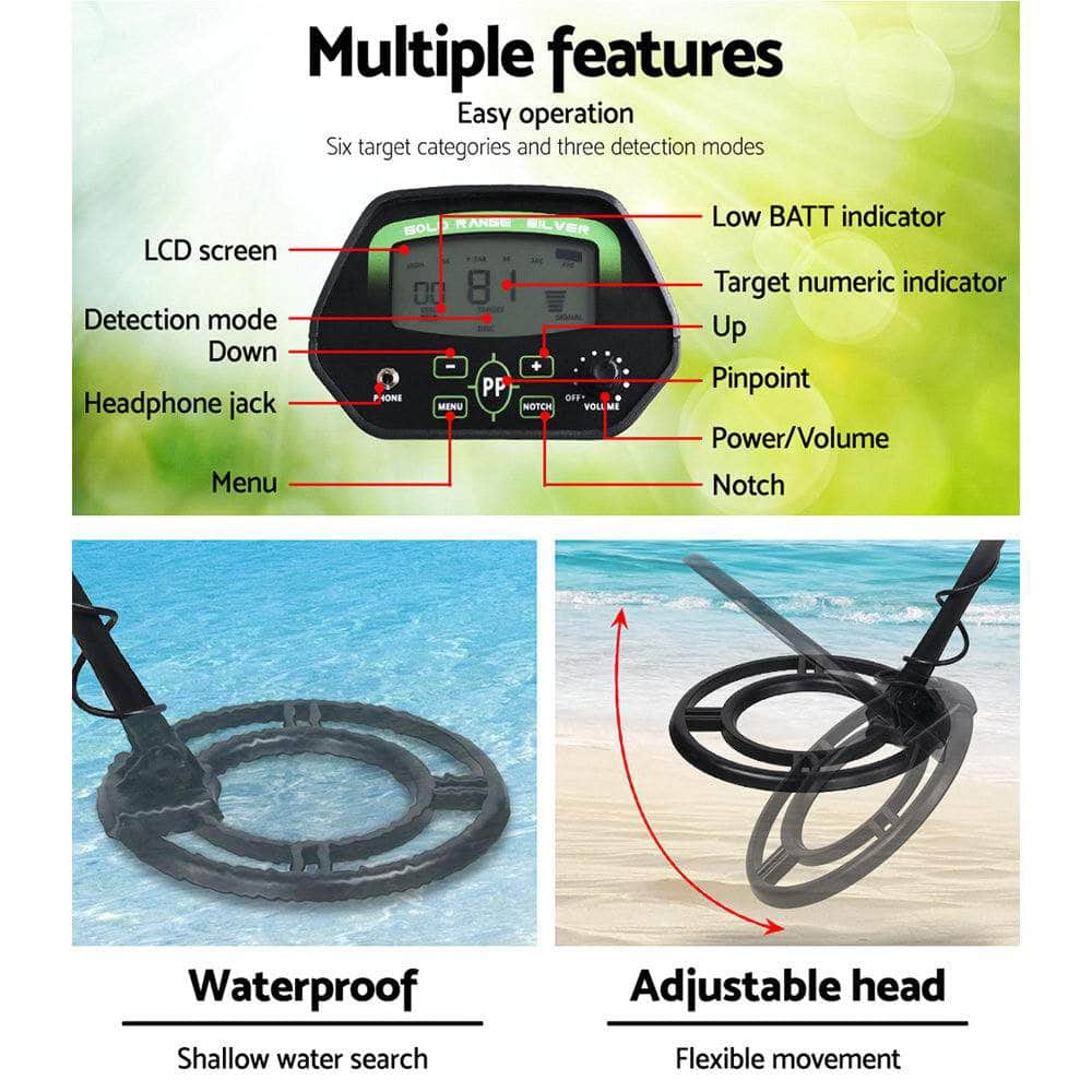 220Mm Deep Waterproof Treasure Hunter Metal Detector