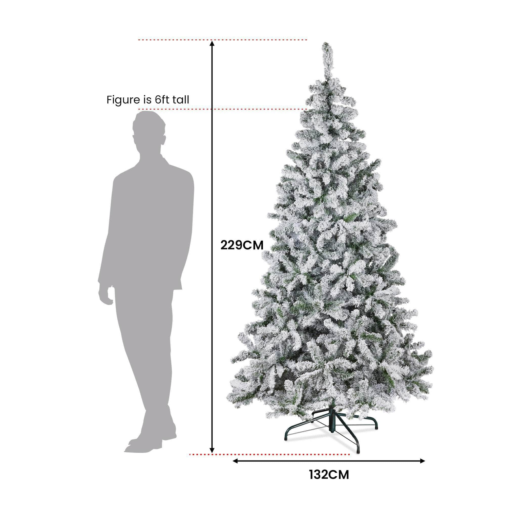 229cm Christmas Tree - Snowy Emperor