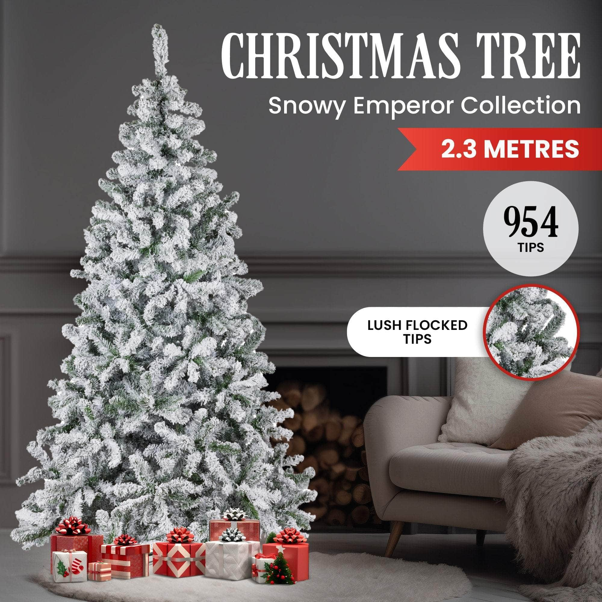 229cm Christmas Tree - Snowy Emperor