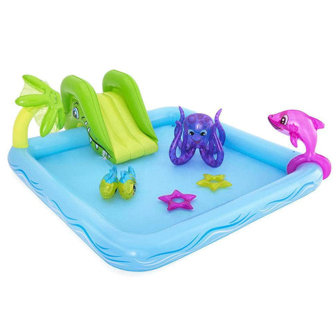 239X206X86Cm Inflatable Above Ground Swimming Play Pool 308L