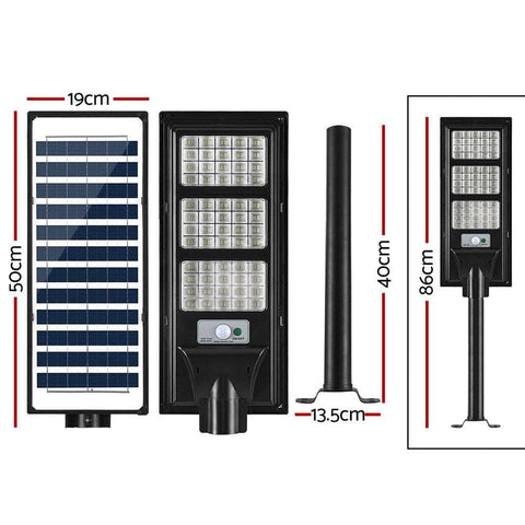 240 Led Solar Street Light Flood Motion Sensor Remote