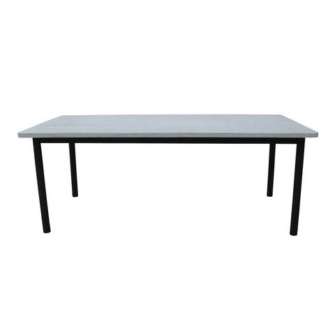 240Cm 8 Seater Outdoor Dining Table Glass Concrete Top