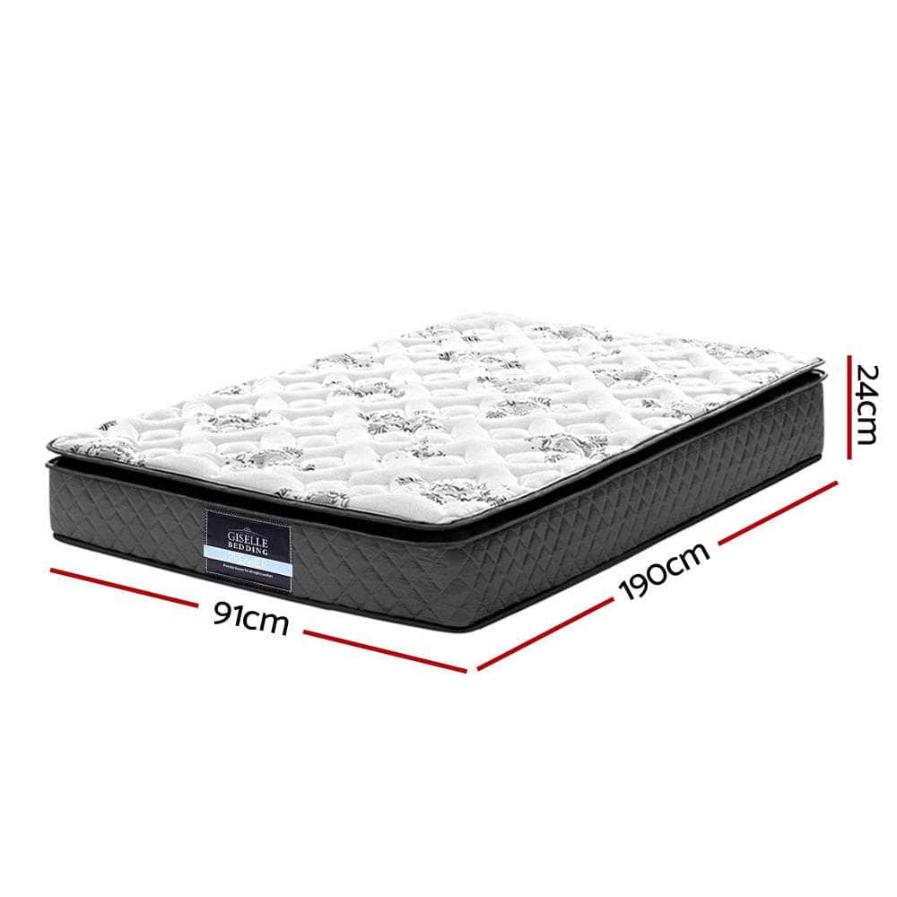 24cm Mattress Pillow Top Single