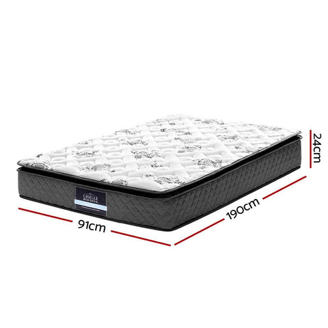 24cm Mattress Pillow Top Single