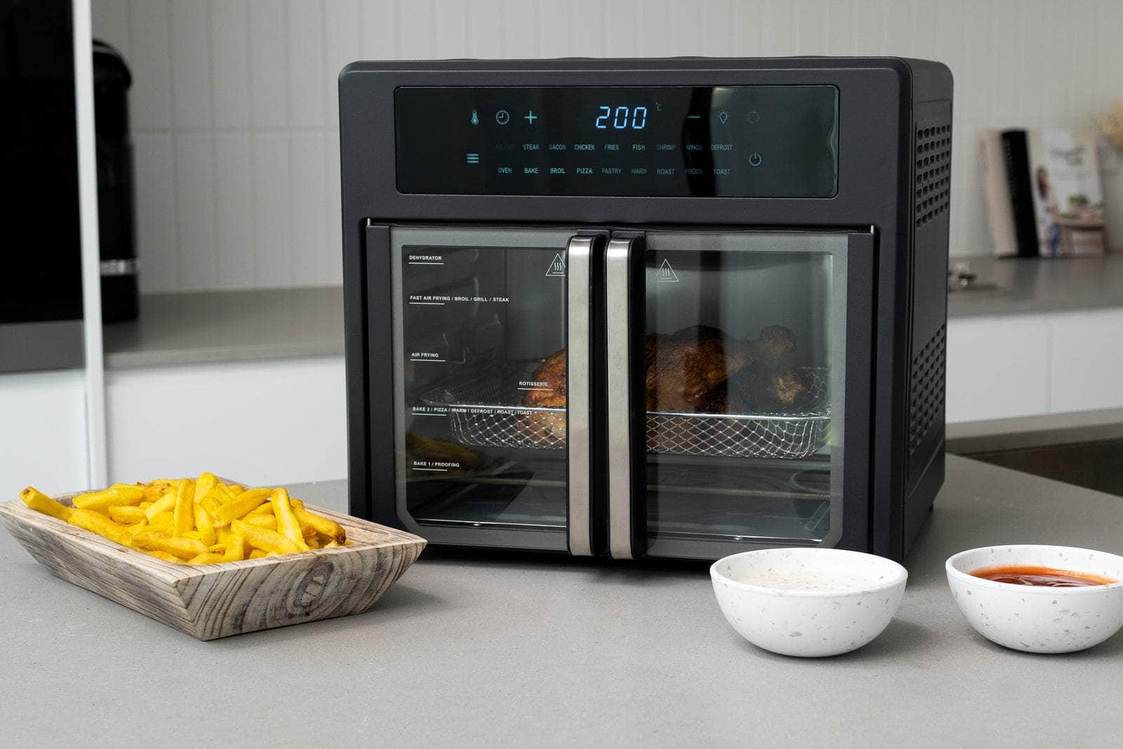 25L Air Fryer Convection Oven With 360 Cooking & French Doors