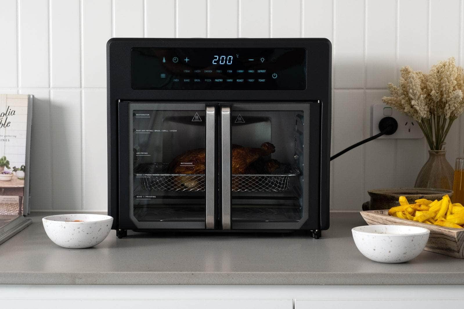 25L Air Fryer Convection Oven With 360 Cooking & French Doors