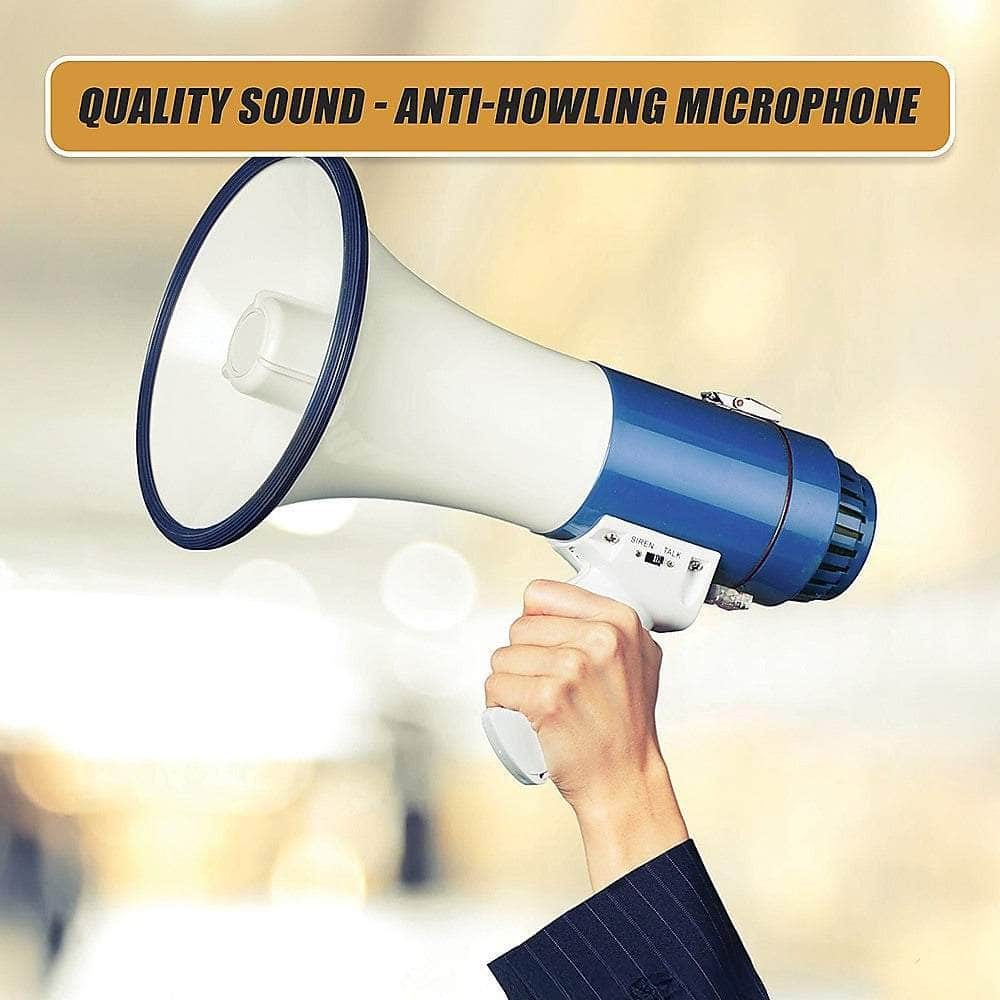 25W Megaphone Pa System Loud Speaker Voice Recorder