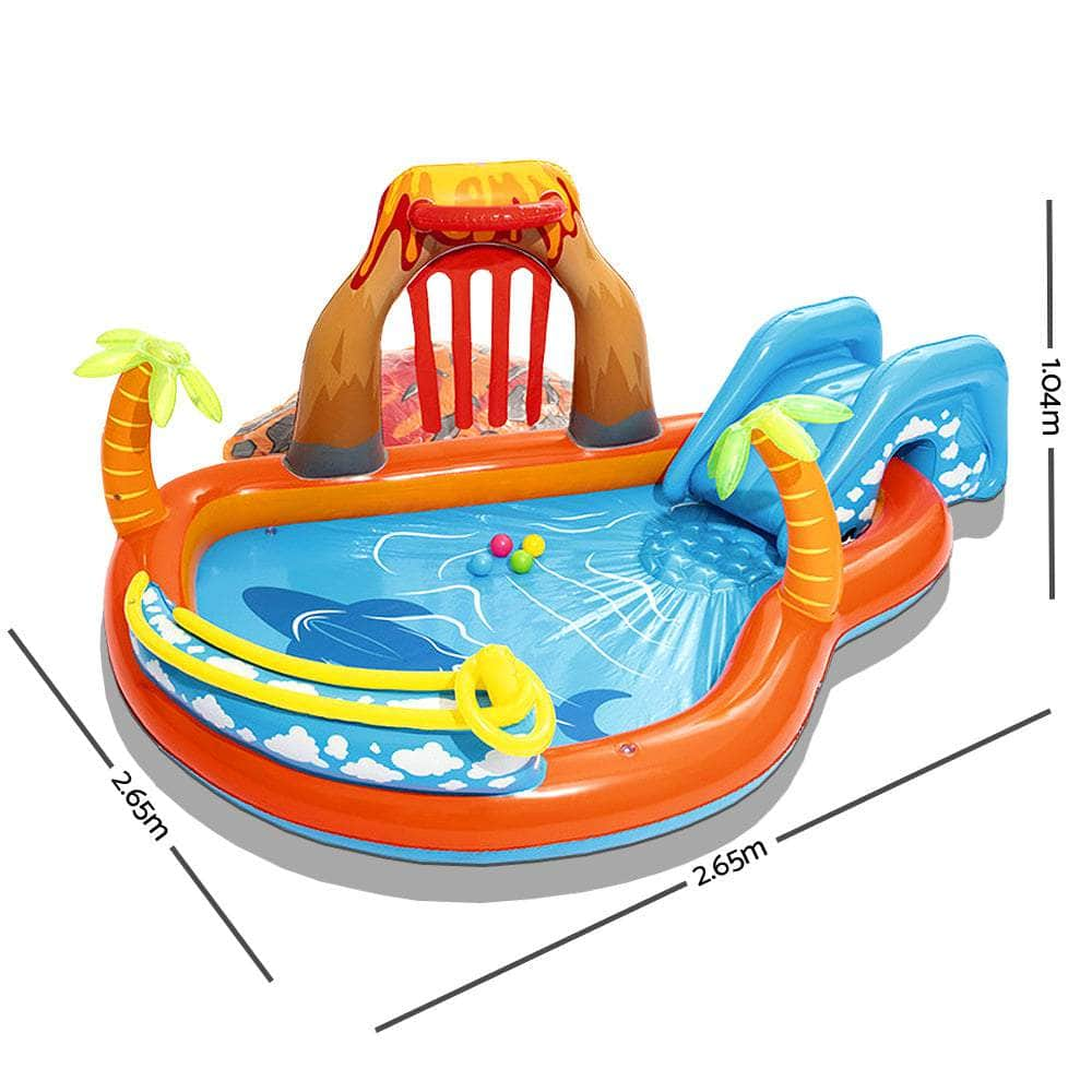 265X265X104Cm Inflatable Above Ground Swimming Play Pool 208L