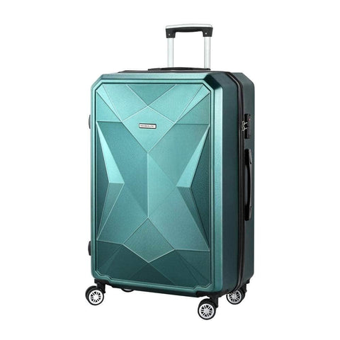 28" 75Cm Luggage Trolley Travel Suitcase Carry On Storage Tsa Hardshell Atrovirens