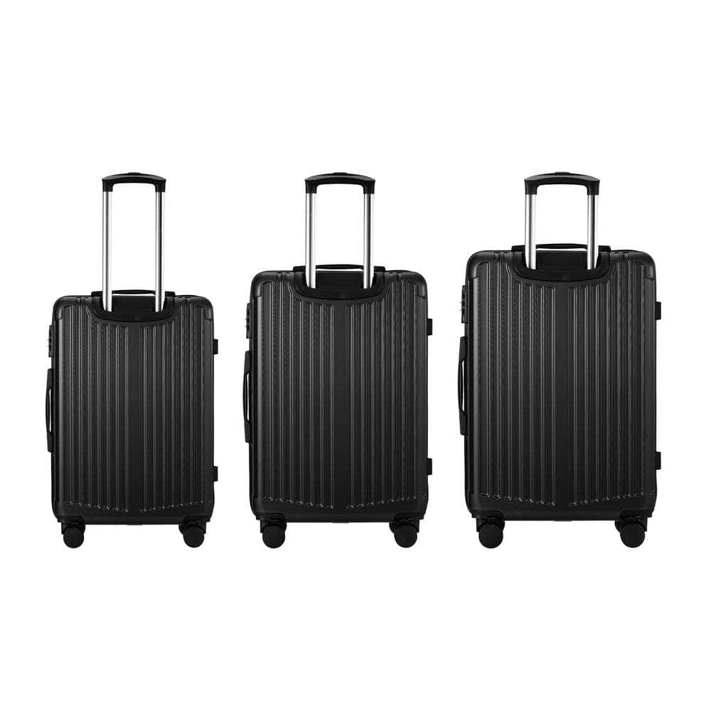 28" Luggage Set Travel TSA Lock ABS Case Black/Grey/Navy