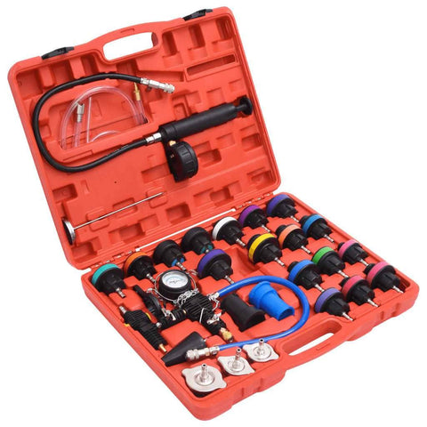 28 Piece Radiator Pressure Tester Kit"