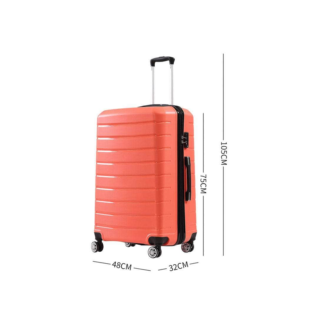 28" Travel Luggage Carry On Expandable Coral