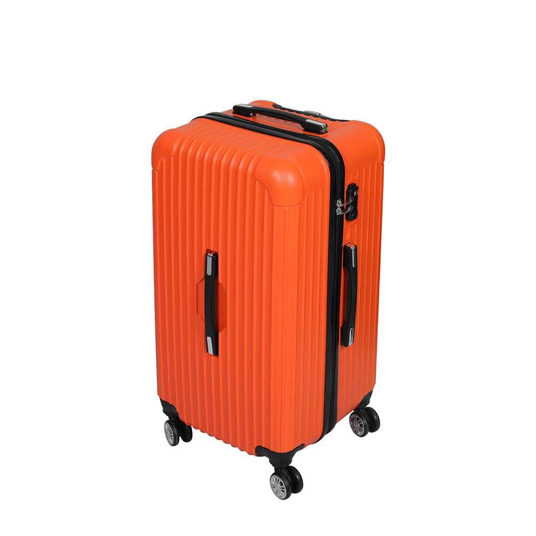 28"Trunk Luggage Travel Suitcase Orange 28 inch