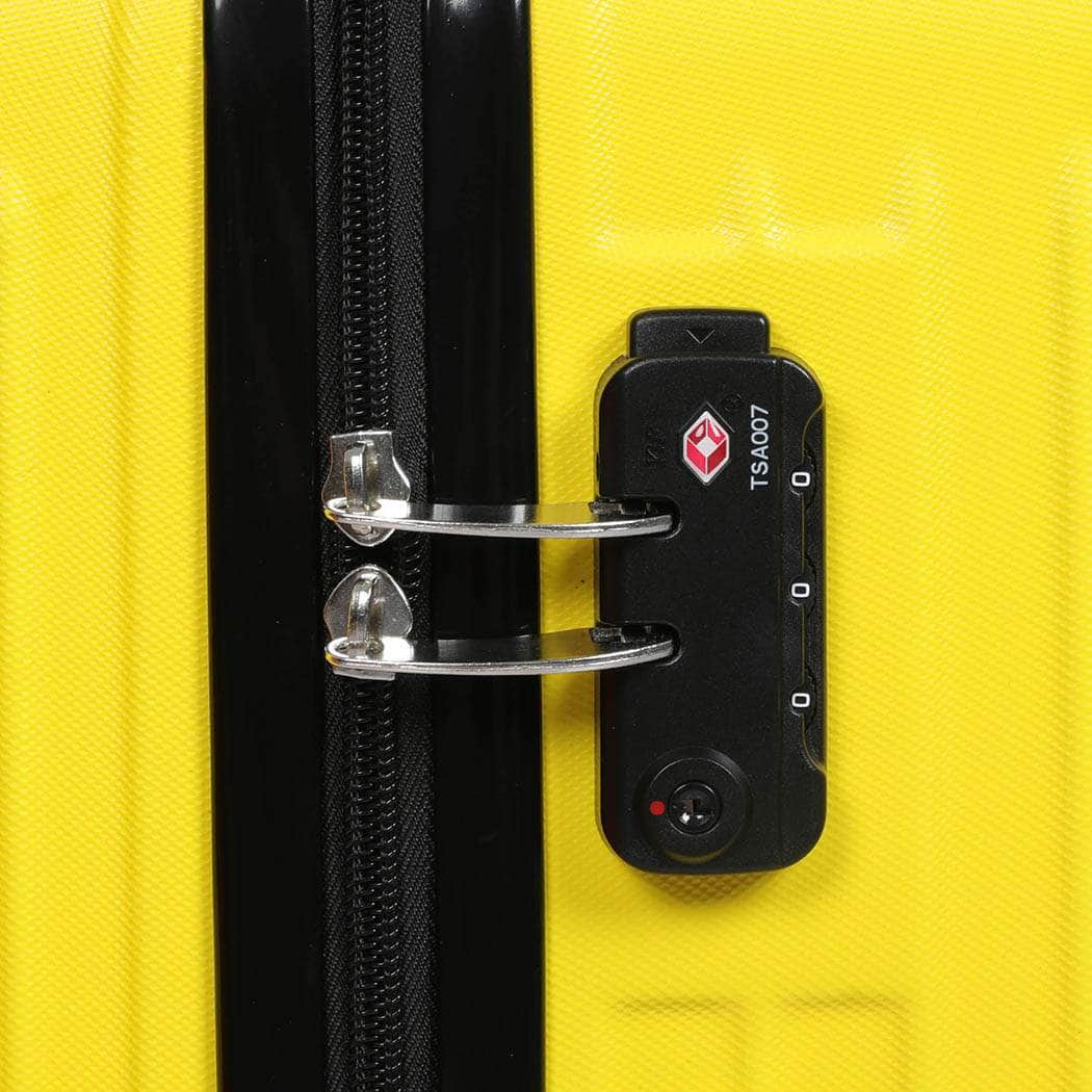 28"Trunk Luggage Travel Suitcase Yellow 28 inch