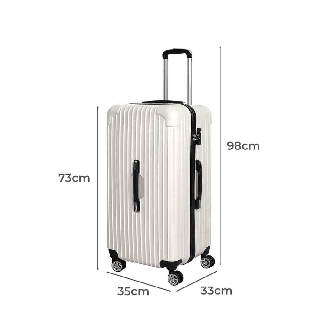 28" Trunk Luggage Travel White 28 inch