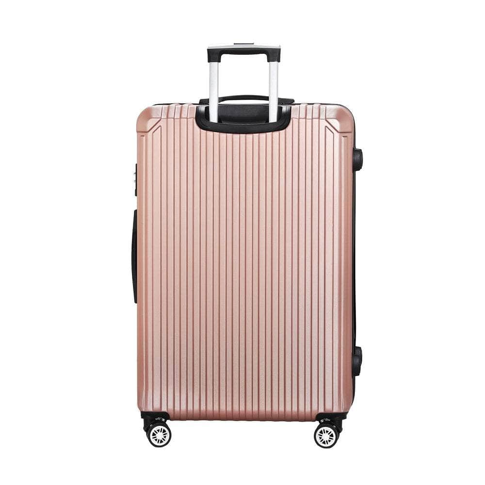 28'' TSA Luggage Set Travel Suitcase Rose Gold Hard Case