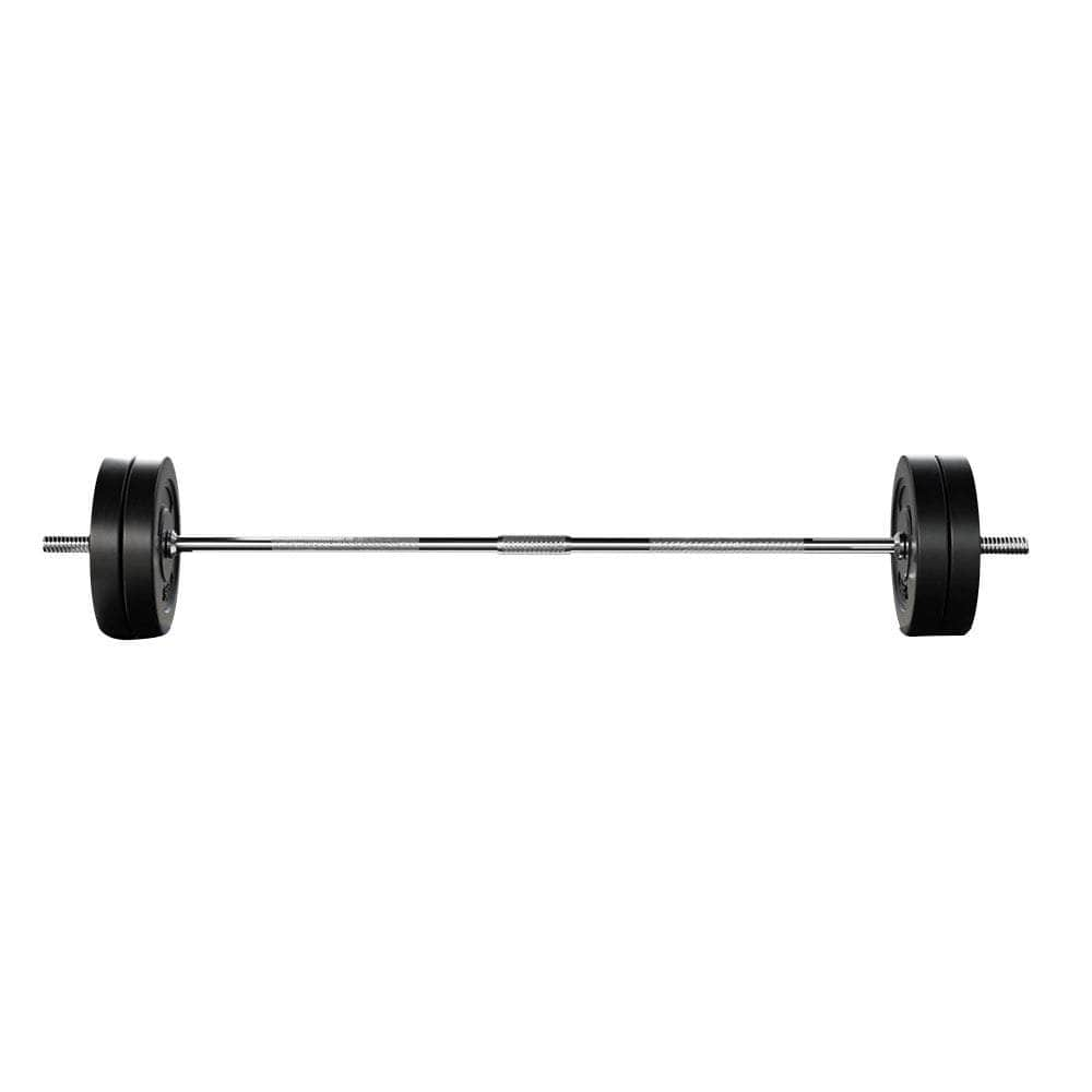 28Kg Barbell Set Weight Plates Bar Lifting Bench 168Cm