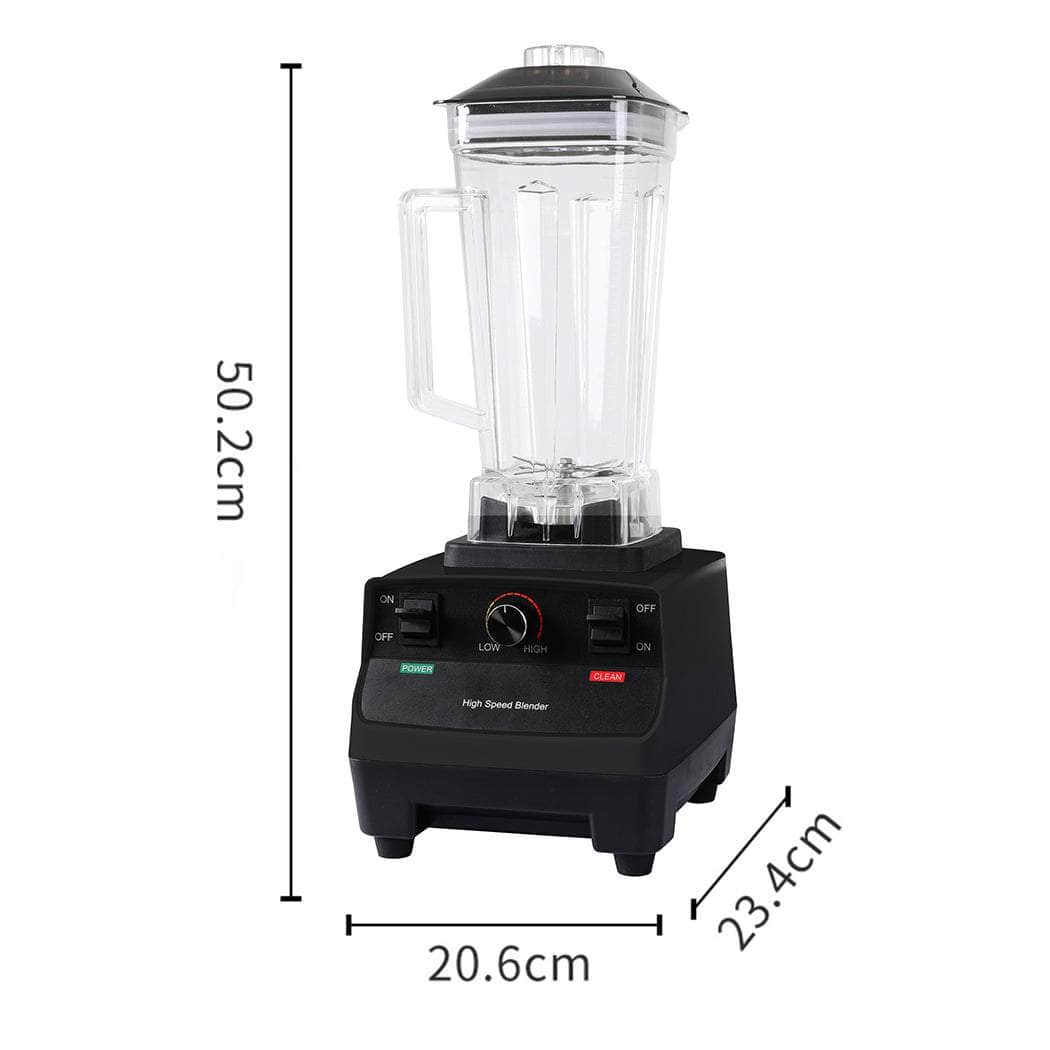 2L Commercial Blender Smoothie Black