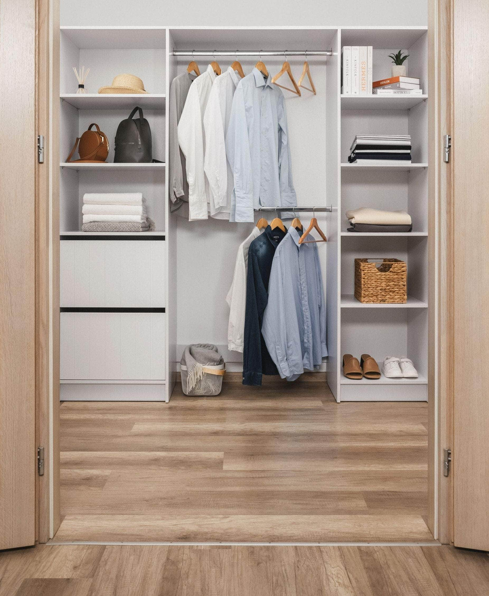 2M Walk In Wardrobe Kit - Classic/ Nordic Ash/Fluted/Hamptons/Natural Oak