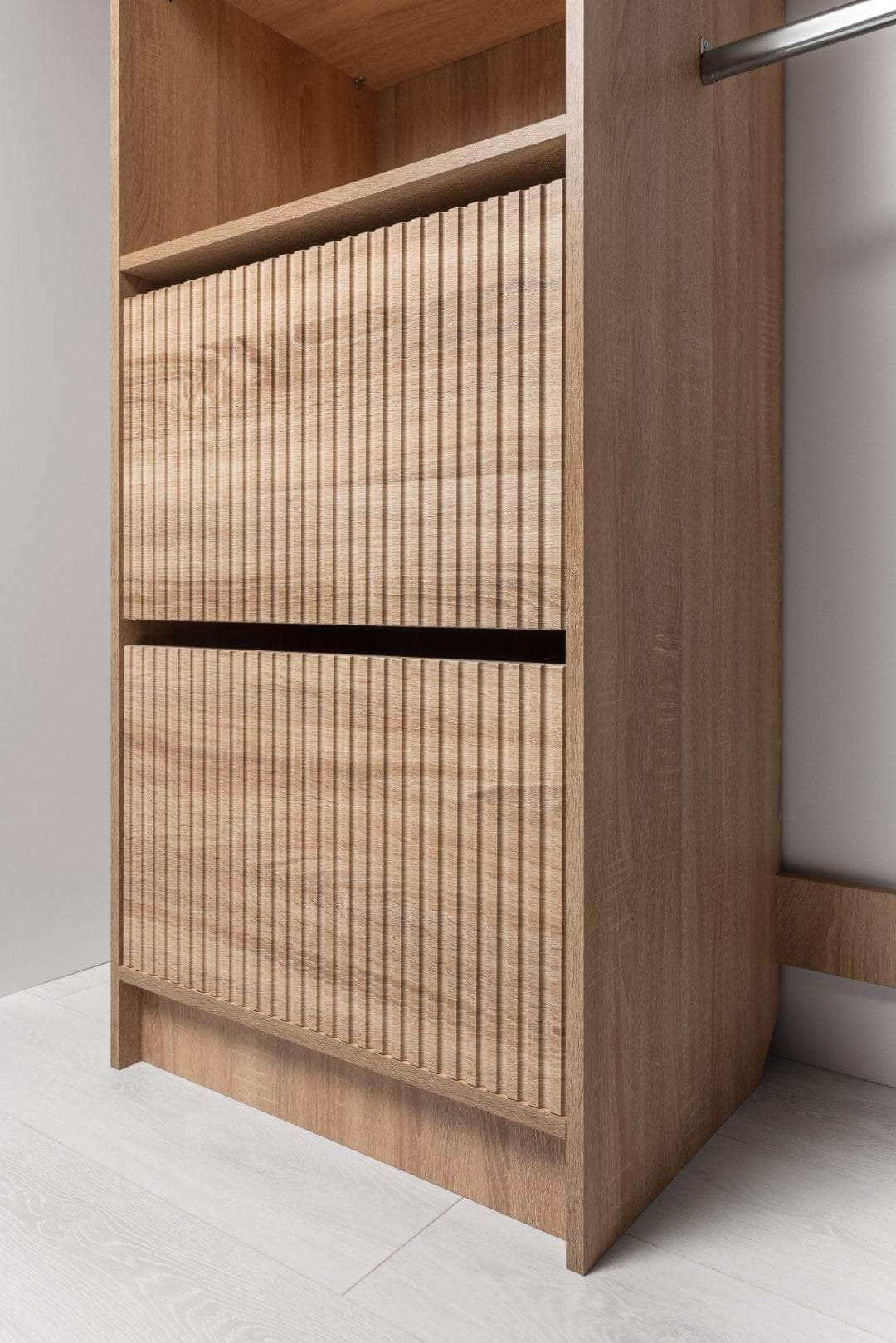 2M Walk In Wardrobe Kit - Classic/ Nordic Ash/Fluted/Hamptons/Natural Oak