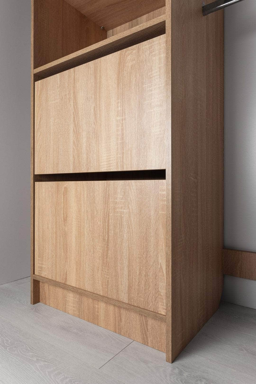 2M Walk In Wardrobe Kit - Classic/ Nordic Ash/Fluted/Hamptons/Natural Oak