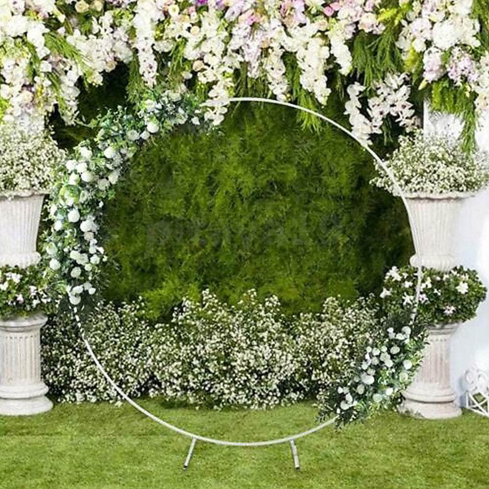 2M Wedding Hoop Round Circle Arch Backdrop Flower Display Frame