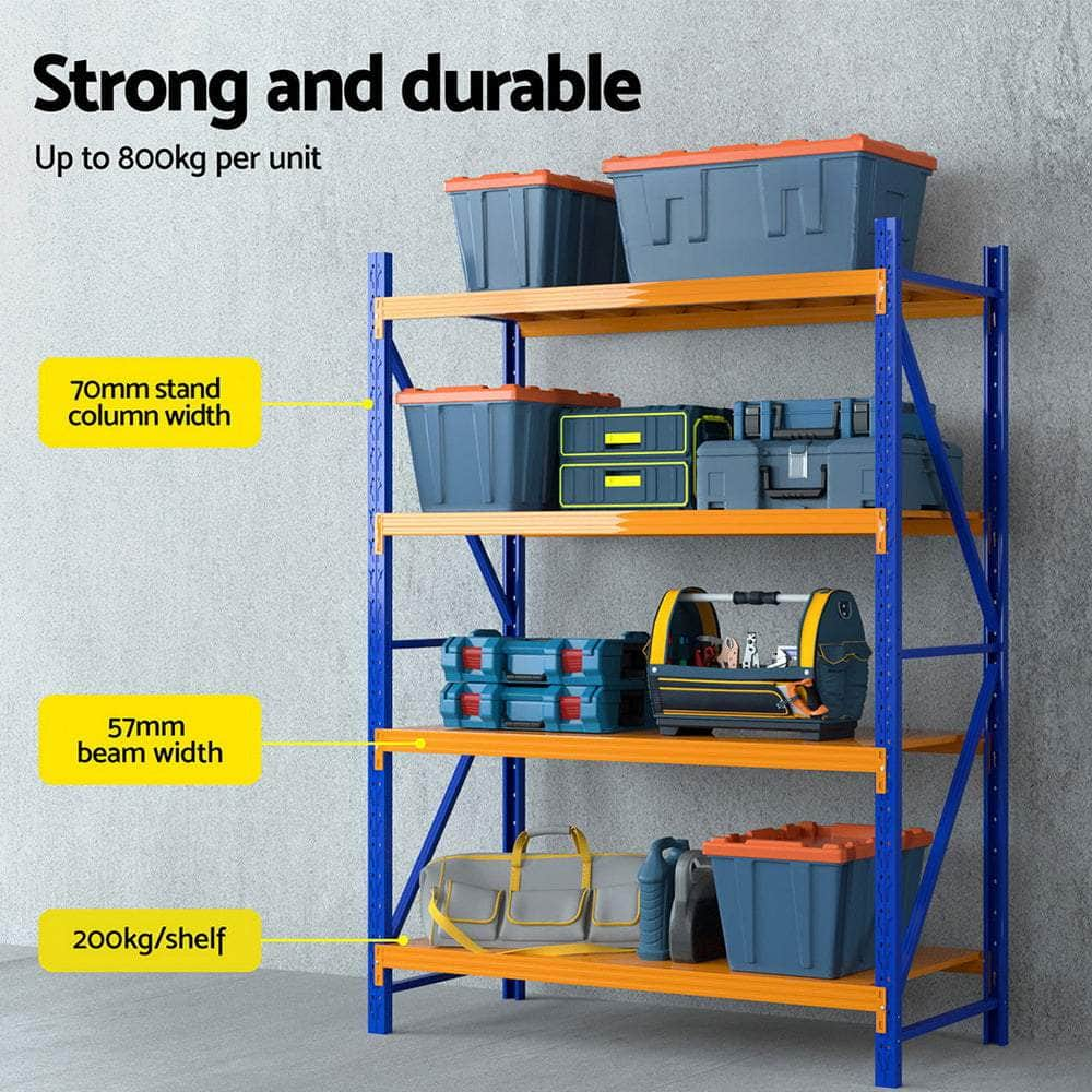 2Mx1.5M/2Mx1.8M Warehouse Shelving Garage Rack