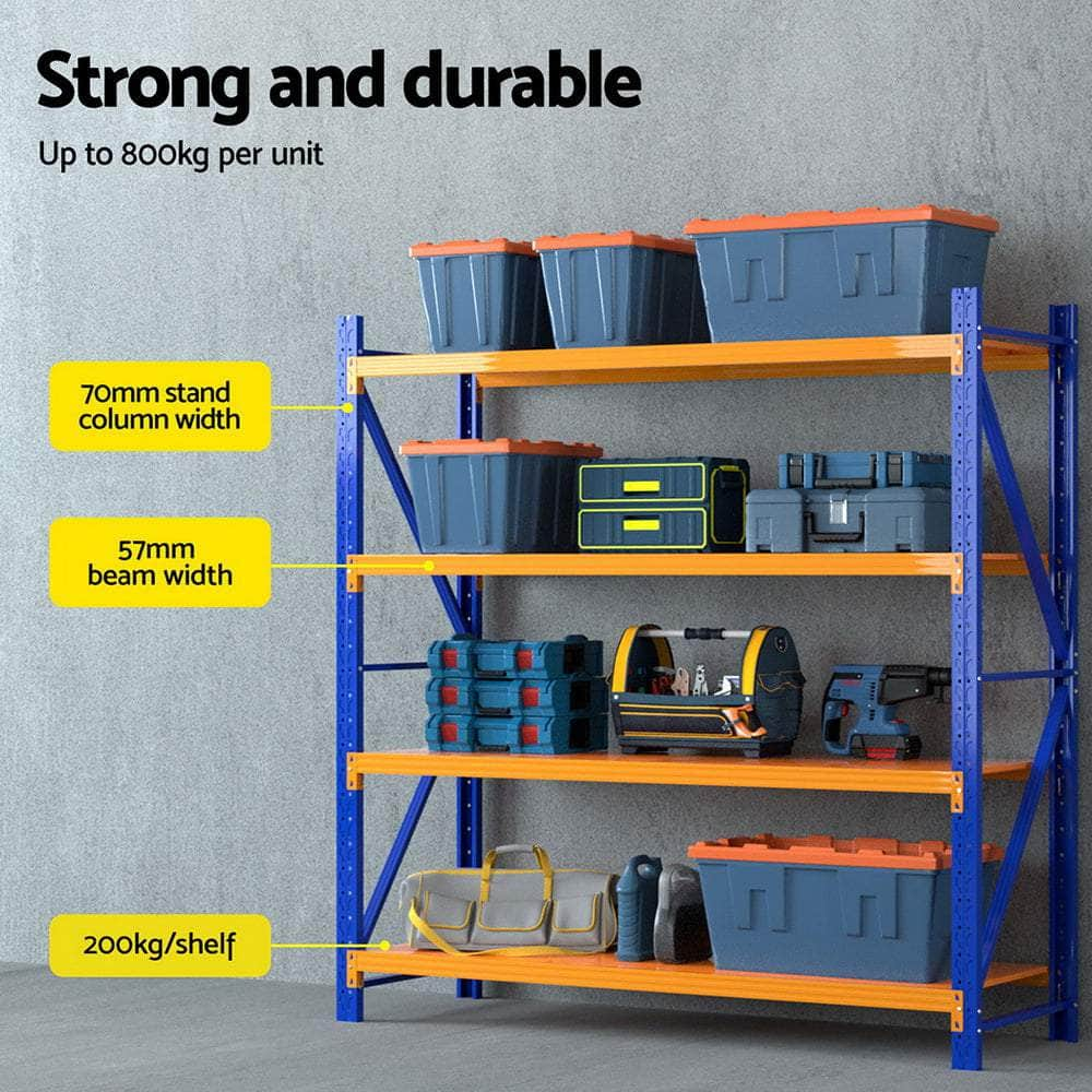 2Mx1.5M/2Mx1.8M Warehouse Shelving Garage Rack