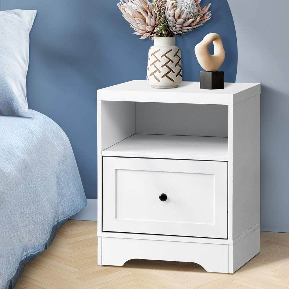 2PCS Bedside Tables Nightstand Hamptons Furniture