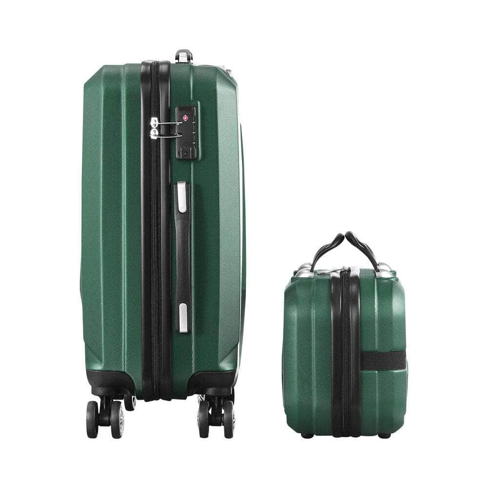 2PCS Luggage Suitcase Trolley Set Travel TSA Lock Storage Hard Case