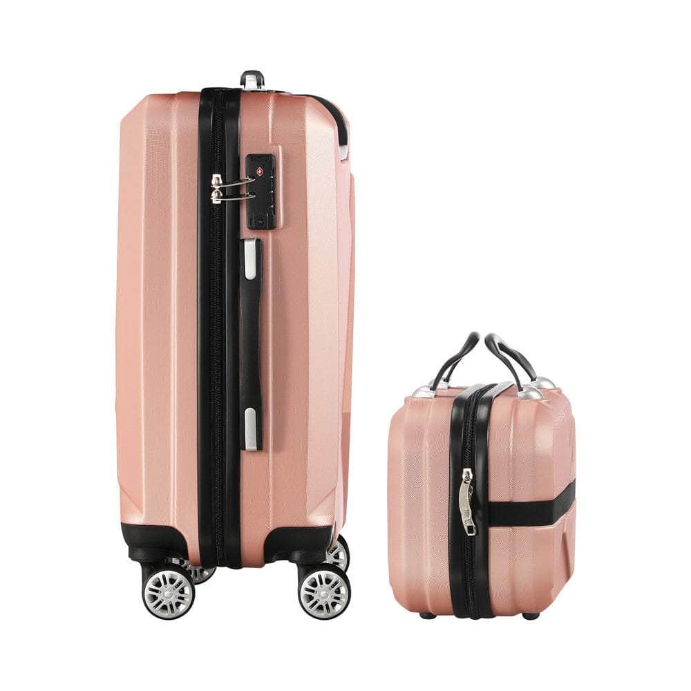 2PCS Luggage Suitcase Trolley Set Travel TSA Lock Storage Hard Case