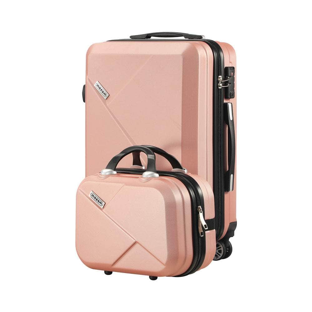 2PCS Luggage Suitcase Trolley Set Travel TSA Lock Storage Hard Case