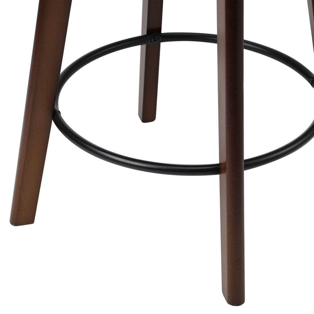 2x/4x Bar Stools Swivel PU Leather Black