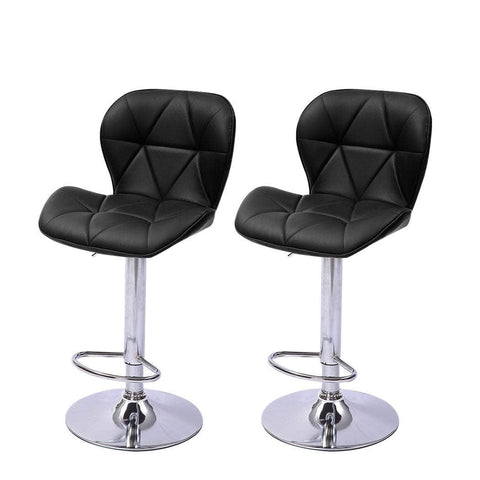 2x Bar Stools Kitchen Barstools Black