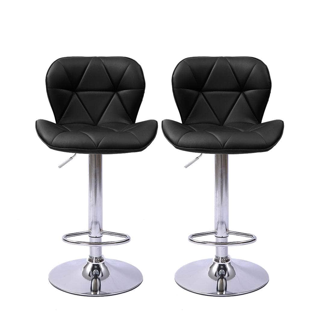 2x Bar Stools Kitchen Barstools Black